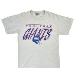 Single Stitch Vintage Reebok Made in USA New York Giants Gray T-Shirt Tee